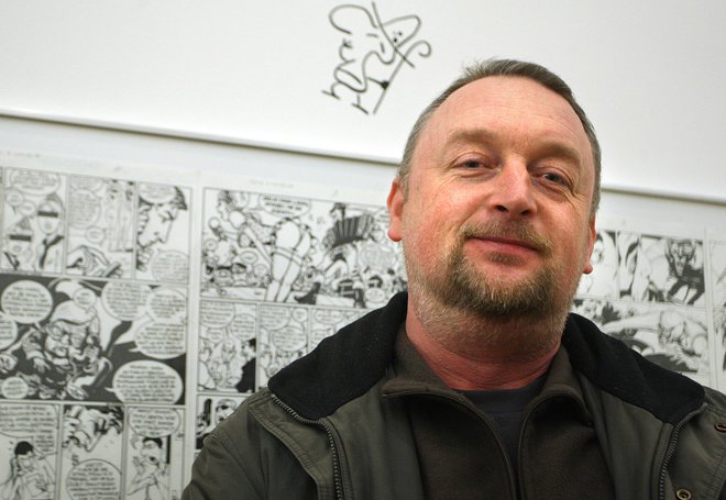 Tomaž Lavrič je eden najbolj avtentičnih slovenskih striparjev. Foto Igor Zaplatil
