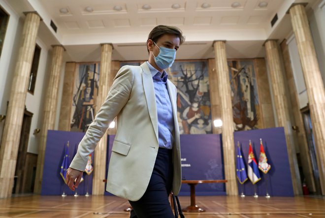 Ker je Ana Brnabić poslušna vojakinja vladajoče Srbske napredne stranke (SNS), ki ji suvereno vlada Vučić, se ne bo nič spremenilo. Foto Marko Djurica/Reuters