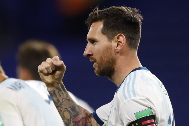 Lionel Messi je pristreljal zmago Argentini. FOTO: Agustin Marcarian/AFP