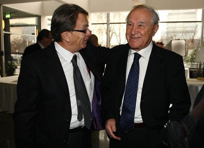Predrag Naletilić (desno) je bil tudi v družbi še enega legendarnega hrvaškega nogometnega moža Miroslava Blaževića vedno dobrodošel. FOTO: Twitter