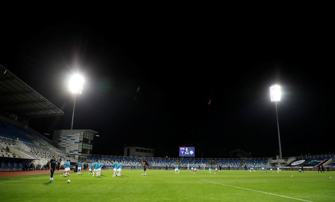 Štadion Fadil Vokrri bo prizorišče drevišnje tekme Kosova in Slovenije v skupini lige narodov C3. FOTO: Florion Goga/Reuters