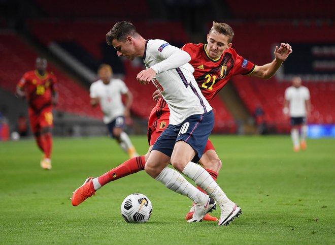 Mason Mount je bil junak tekme na Wembleyju. FOTO: Michael Regan/Reuters