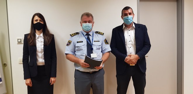 V. d. generalnega direktorja policije Andrej Jurič je na mesto vršilke dolžnosti direktorice Nacionalnega preiskovalnega urada imenoval dr. Petro Grah Lazar. FOTO: Policija&nbsp;