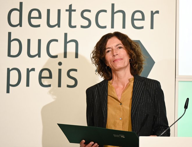Die deutsch-französische Schriftstellerin Anne Weber wurde gefeiert. AFP-Foto