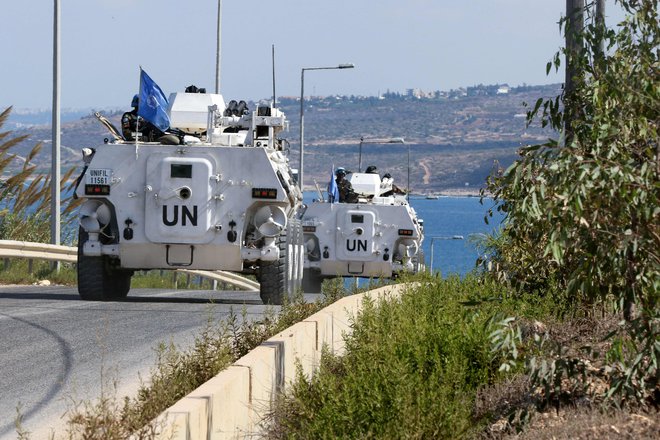 Srečanje je potekalo na območju, ki ga patrulirajo pripadniki misije Združenih narodov v Libanonu (Unifil). FOTO: Mahmoud Zayyat/AFP