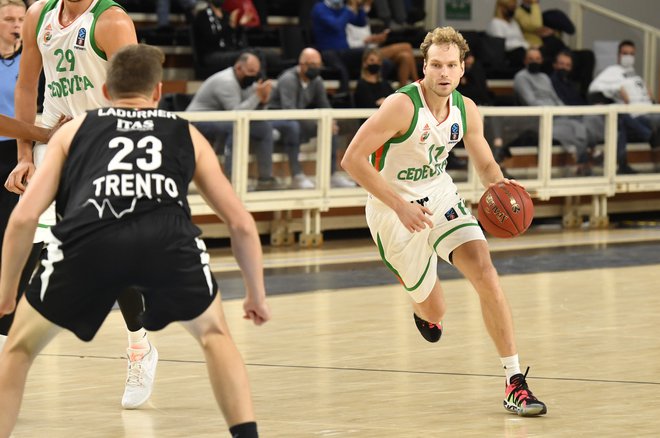 Jaka Blažič je v prvem polčasu dosegel le dve točki, na koncu 12. FOTO: Cedevita Olimpija