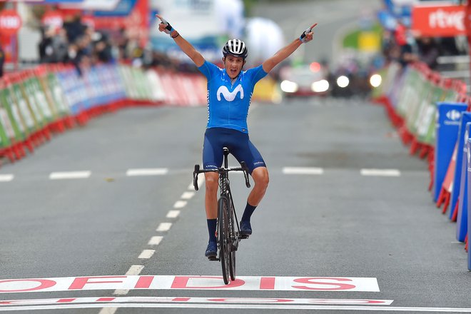 Marc Soler zasluženo do zmage v 2. etapi. FOTO: Ander Gillenea/AFP