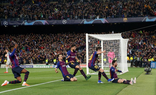 Lionel Messi je v preteklosti večkrat proslavil dosežene gole na posrečene načine. FOTO: Susana Vera/Reuters