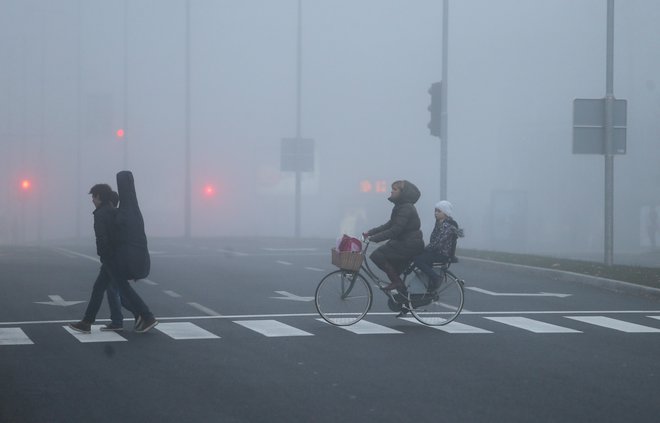 Med najbolj meglenimi mesti so Litija, Ravne na Koroškem, Slovenj Gradec, Kočevje, Novo mesto in Ljubljana. FOTO: Jože Suhadolnik/Delo