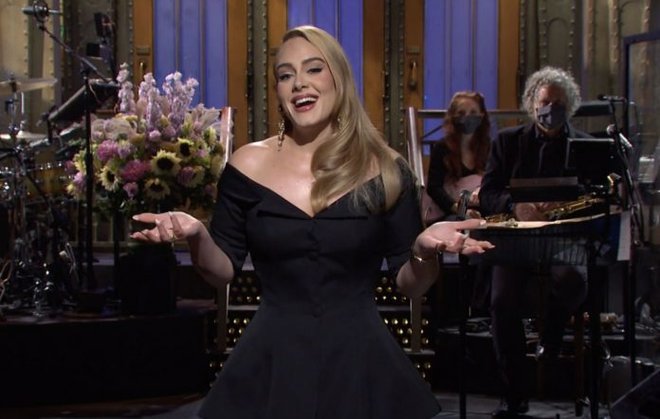 Adele je navdušila v znameniti oddaji Saturday night Live. FOTO: SNL