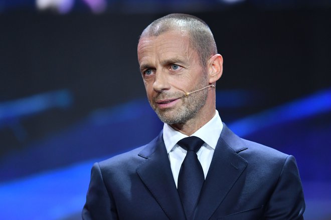 Predsednik UEFA Aleksander Čeferin ne velja za velikega podpornika VAR. FOTO: Harold Cunningham/AFP