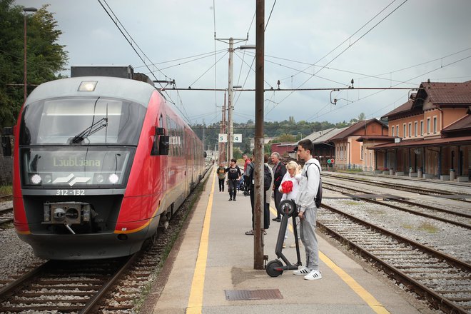 Za prevoz potnikov bo v času popolne zapore organiziran nadomestni avtobusni prevoz. FOTO: Jure Eržen/Delo