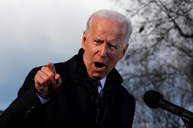 Delo pred nami bo težko, je ocenil Biden, novi ameriški predsednik. FOTO: Mike Segar/Reuters