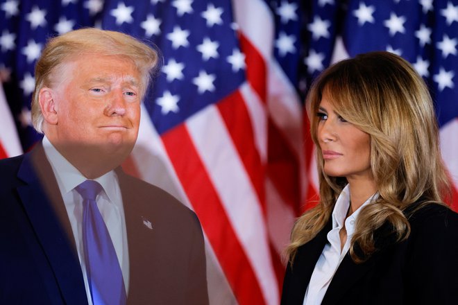 Melania je s tvitom podprla svojega soproga. FOTO: Carlos Barria/Reuters