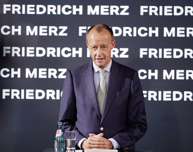 Friedrich Merz si želi, da bi CDU znova dobila volivce, ki so pobegnili k AfD. FOTO: Michael Kappeler/Reuters