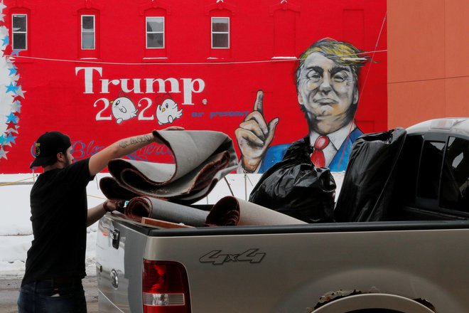 Pod oznako <em>komunizem </em>je Trump uvrščal vse, česar Amerika nima, predvsem socialne pravice za vse, tudi za tiste, ki ne zmorejo tekmovati na trgu. FOTO: Brian Snyder/Reuters