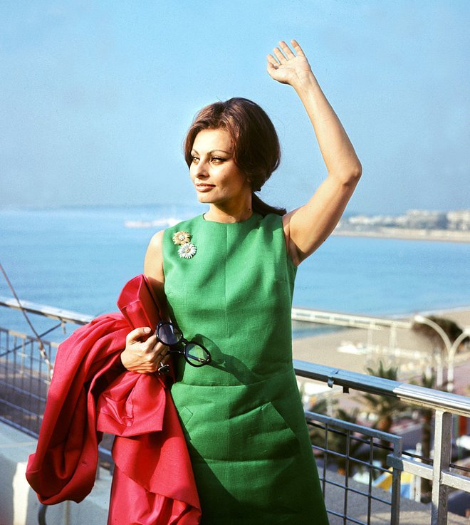 Sophia Loren na festivalu v Cannesu leta 1964 FOTO: AFP