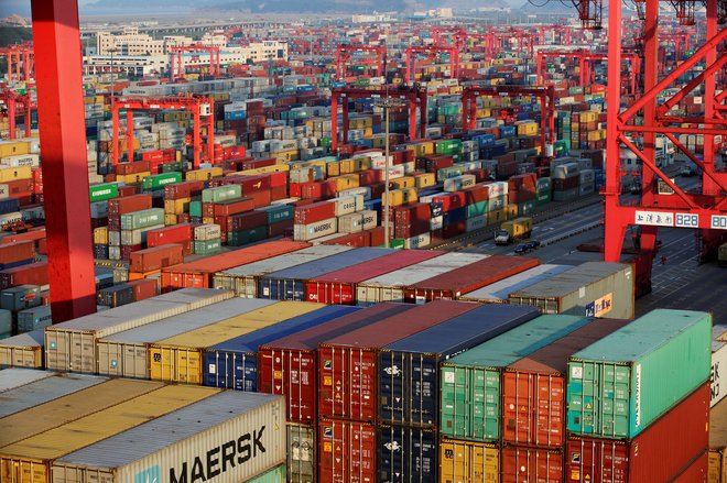 FILE PHOTO: Container boxes are seen at the Yangshan Deep Water Port, part of the Shanghai Free Trade Zone, in Shanghai, China September 24, 2016. Picture taken September 24, 2016. REUTERS/Aly Song/File Photo/File Photo