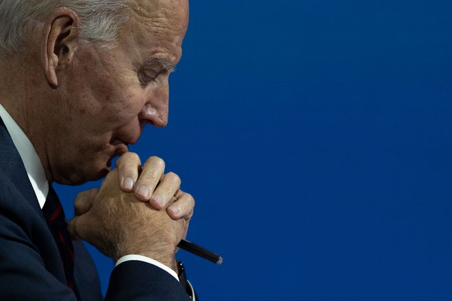 Progresivni pol opozarja, da Joe Biden predvsem zagovarja status quo in predstavlja veliki kapital.&nbsp;<br />
FOTO: Jim Watson/AFP