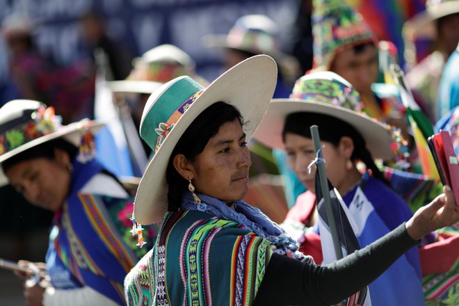 Slavje v La Pazu po zmagi stranke Mas. FOTO: Reuters
