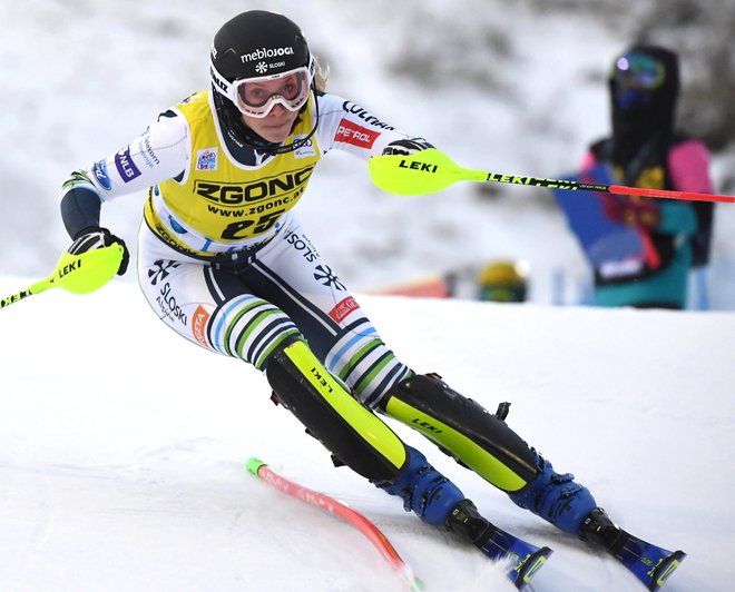 Ana Bucik je na Laponskem najbolje odvozila oba slalomska dneva za točke svetovnega pokala. FOTO: Jussi Nukari/Reuters