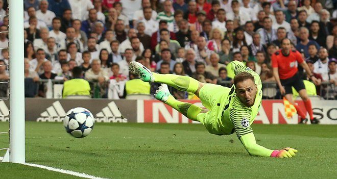 Jan Oblak blesti v vratih Atletica in velja za enega najboljših vratarjev na svetu. FOTO: Albert Gea/Reuters&nbsp;