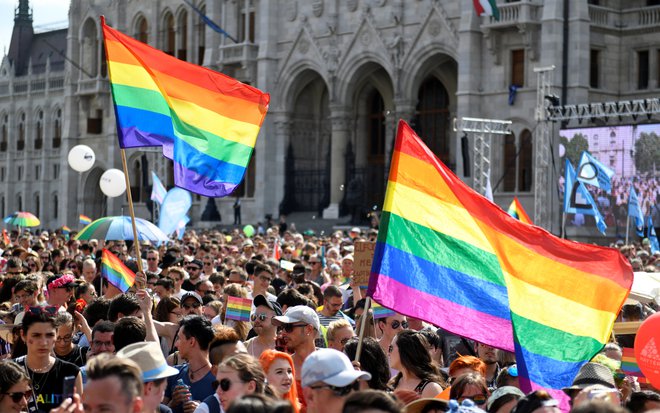 Življenjske razmere za skupnost LGBT+ na Madžarskem se slabšajo. FOTO: Tamás Kaszás/Reuters