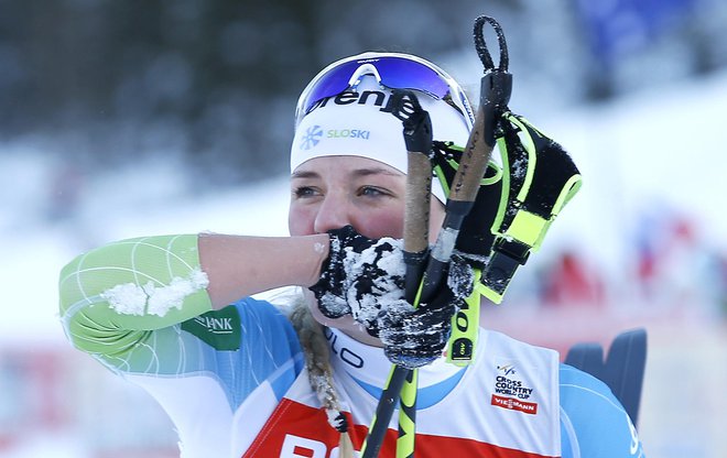 Anamarijo Lampič so po včerajšnjem šprintu prevevali mešani občutki. FOTO: Matej Družnik