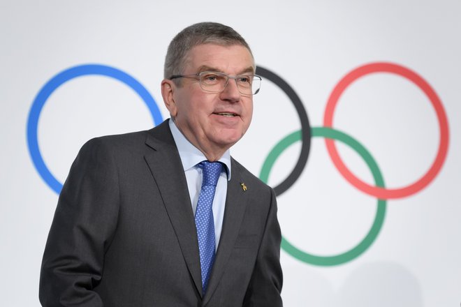 Thomas Bach ostaja na čelu&nbsp;Mednarodnega olimpijskega komiteja. FOTO: Fabrice Coffrini/AFP
