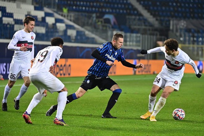 Josip Iličić je proti Midtjyllandu v igro vstopil v drugem polčasu. FOTO: Miguel Medina/AFP