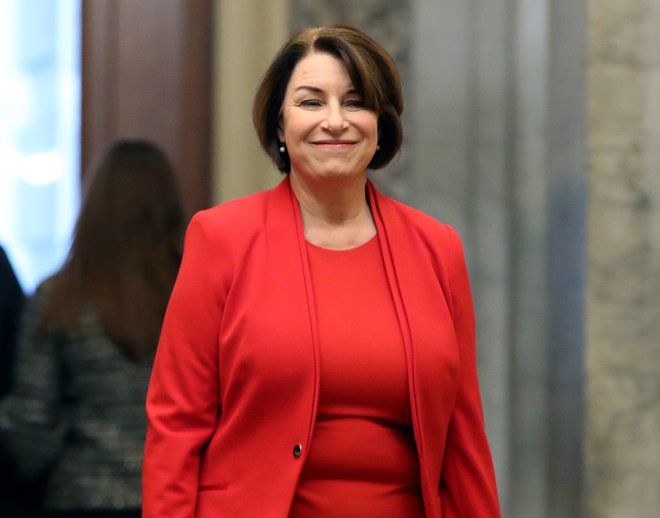 Senatorka slovenskih korenin Amy Klobuchar. FOTO: Mark Wilson/AFP