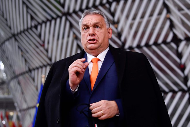 Madžarski premier Viktor Orbán je na vrhu EU prepričan v zmago zdravega razuma. FOTO: John Thys/AFP