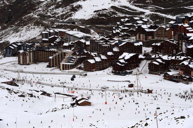 Zimsko letovišče Val Thorens. FOTO: Philippe Desmazes/AFP