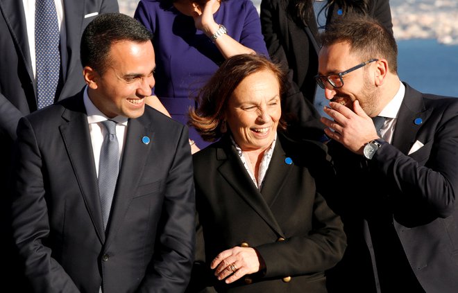 Notranja ministrsica Luciana Lamorgese (v sredini) ni okužena.  FOTO: Ciro De Luca/Reuters