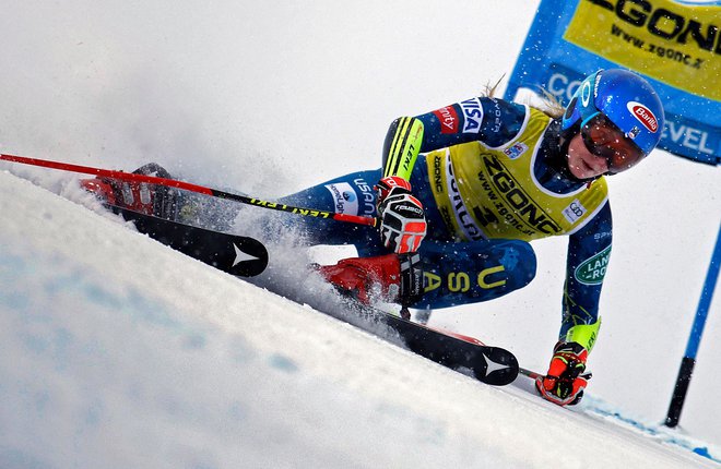 Mikaela Shiffrin je dosegla 67. zmago v svetovnem pokalu. FOTO: Thomas Coex/AFP