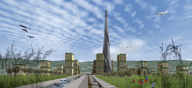 Kanela Tower (D-R-A-F-T Arhitekti) je 418 metrov visoka stolpnica, ki jo je leta 2014 zasnoval Matej Mljač, in to na zemljišču, o katerem se zdaj na smrt prepirajo, Milan Mandarić je primer pripeljal do ustavnega sodišča, Boris Popovič pa bi imel referendum.