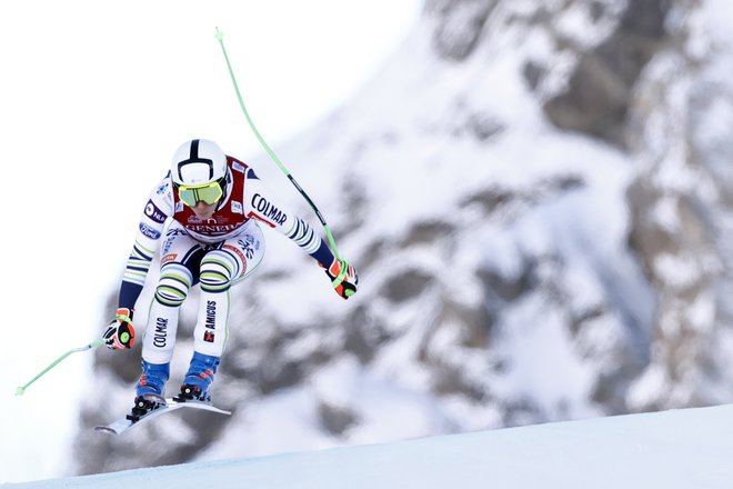 Ilka Štuhec je bila v cilju vesela, da je ostala živa. FOTO: Christian Hartmann/Reuters