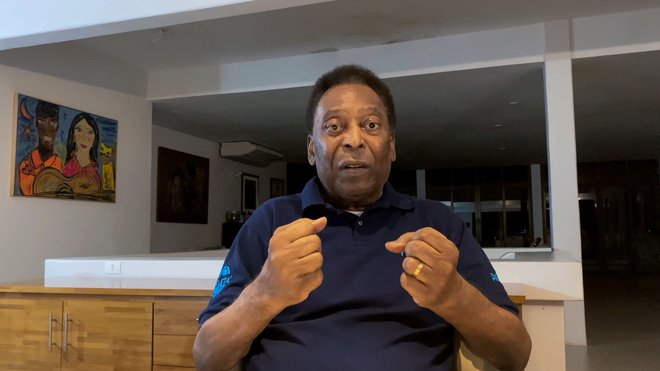 Edson Arantes do Nascimento Pele je Lionelu Messiju namenil izbrane besede za njegov zgodovinski dosežek. FOTO: Joe Fraga/AFP