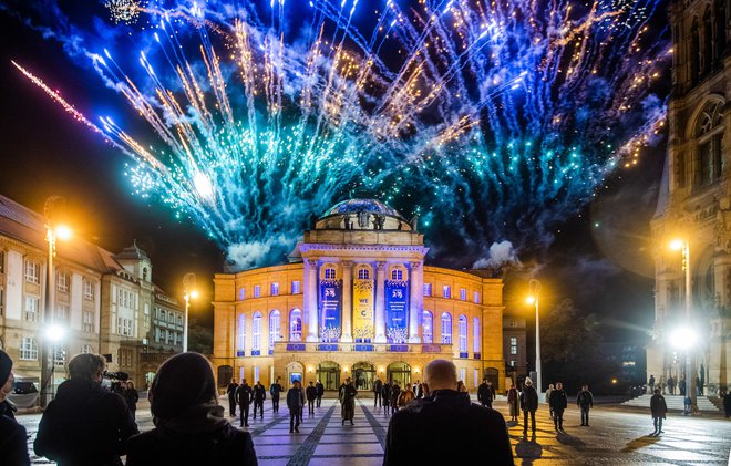 Takole so v Chemnitzu proslavljali, ko so bili izbrani za evropsko &shy;prestolnico kulture leta 2025. Foto promocijsko gradivo