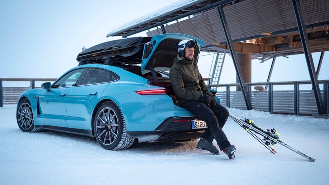 Aksel Lund Svindal in Porsche Taycan: zgodba o povezanosti Foto Rossen Gargolov