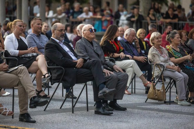Koncert ob 90-letnici skladatelja Mojmirja Sepata, letos poleti. FOTO: Voranc Vogel