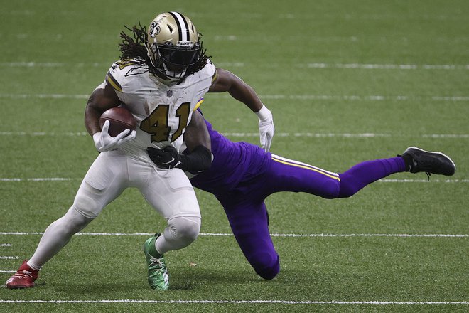 Alvin Kamara je prikazal zgodovinsko predstavo.&nbsp;FOTO: Chris Graythen/AFP