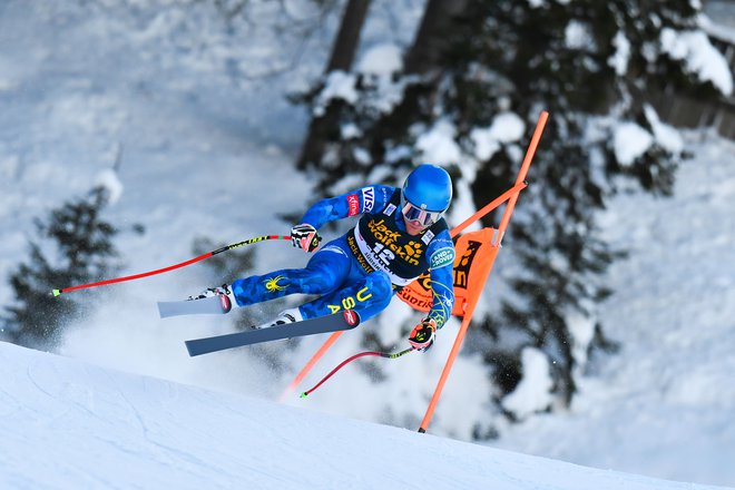 Ryan Cochran-Siegle je najbolje opravil s prvim treningom v Bormiu. FOTO: Tiziana Fabi/AFP