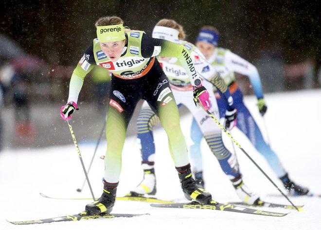 Anamarija Lampič je bila šesta v kvalifikacijah in po kazni tudi na koncu šprinta v Val Müstairju. FOTO: Roman Šipić