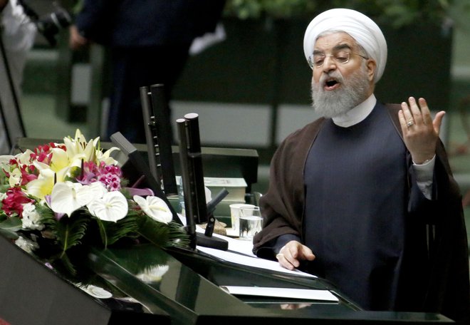 Iranski predsednik Hasan Rohani. FOTO: Atta Kenare/AFP