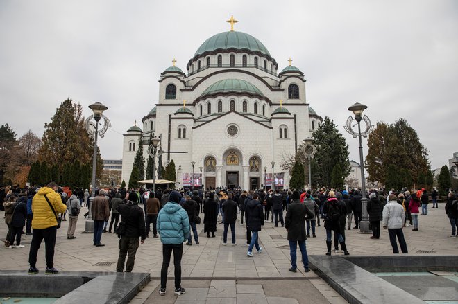 Za obnovo cerkve sv. Save je srbska vlada donirala 8,5 milijona evrov. FOTO: Marko Djurica/Reuters