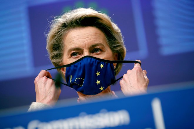 Uniji je zagotovljenih dovolj cepiva za 80 odstotkov prebivalstva, je sporočila predsednica evropske komisije Ursula von der Leyen FOTO: Francisco Seco/Reuters