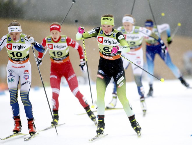 Anamarija Lampič je v zadnjem sprintu novoletne turneje ostala brez finalne uvrstitve. FOTO: Roman Šipić