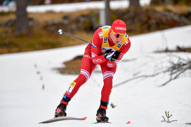 Rus Aleksander Boljšunov, danes tretji v sprintu, še vedno skupno vodi na novoletni turneji in v svetovnem pokalu. FOTO: Henrik Montgomery/Reuters