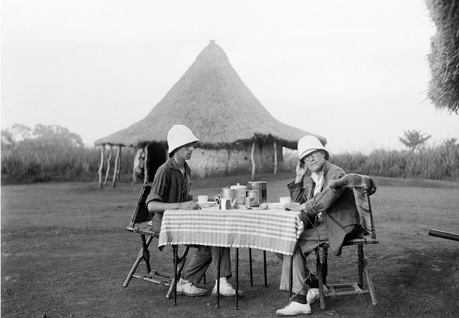 Marc Allégret in André Gide raziskujeta Afriko. Foto osebni arhiv